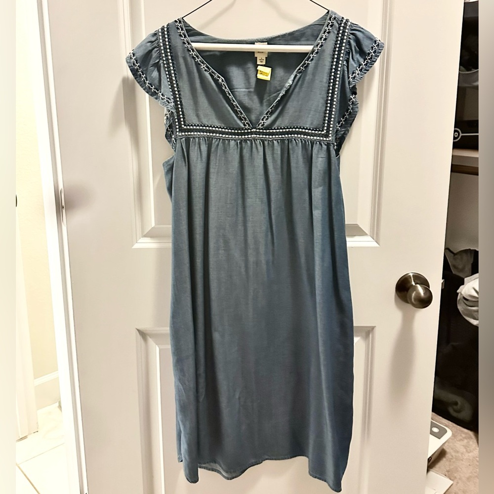 Gap denim midi dress